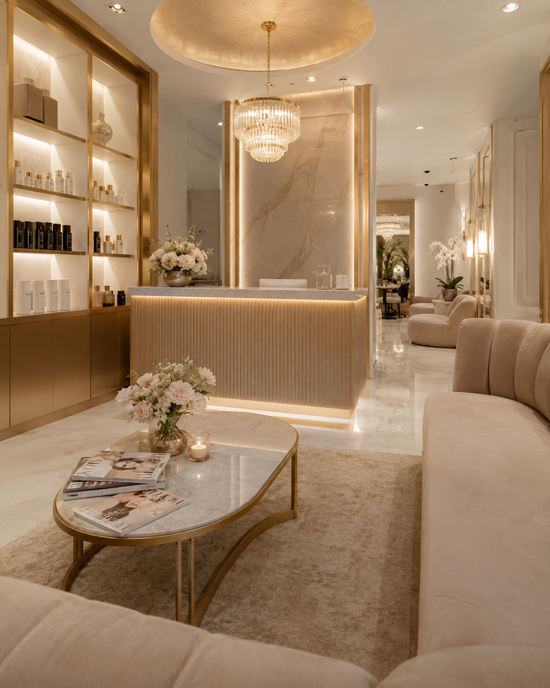 Premium salon lounge